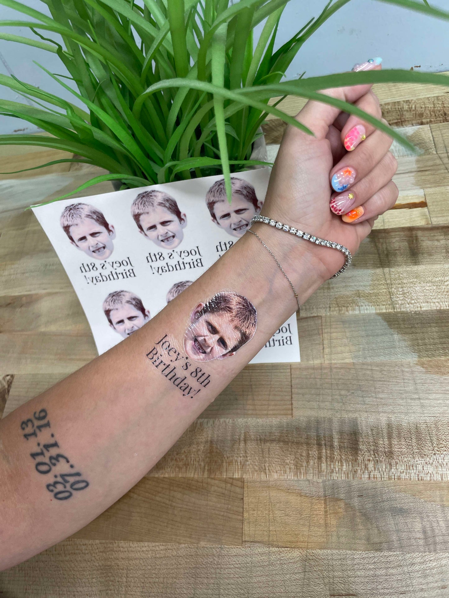 Personalized Temporary Tattoos – Your Image and Text!